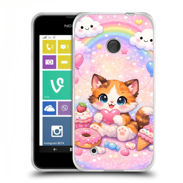 Пластиковый чехол на Nokia Lumia 530 с принтом для девочек