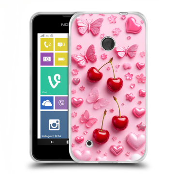 Пластиковый чехол на Nokia Lumia 530 с принтом для девочек