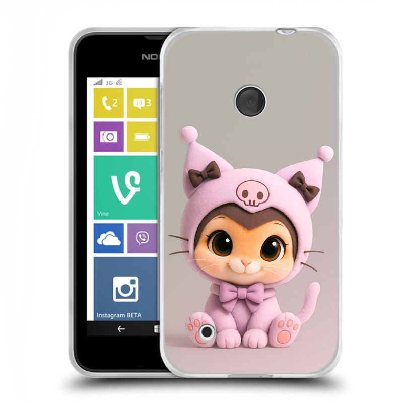 Пластиковый чехол на Nokia Lumia 530 с принтом Куроми Kuromi Пластиковый чехол на Nokia Lumia 530 с принтом Куроми Kuromi