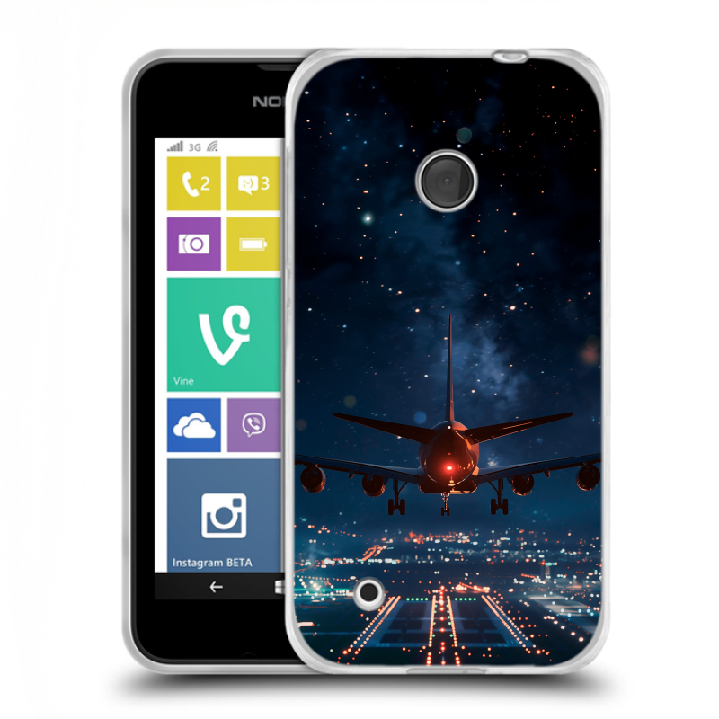 Пластиковый чехол на Nokia Lumia 530 с принтом самолет Пластиковый чехол на Nokia Lumia 530 с принтом самолет