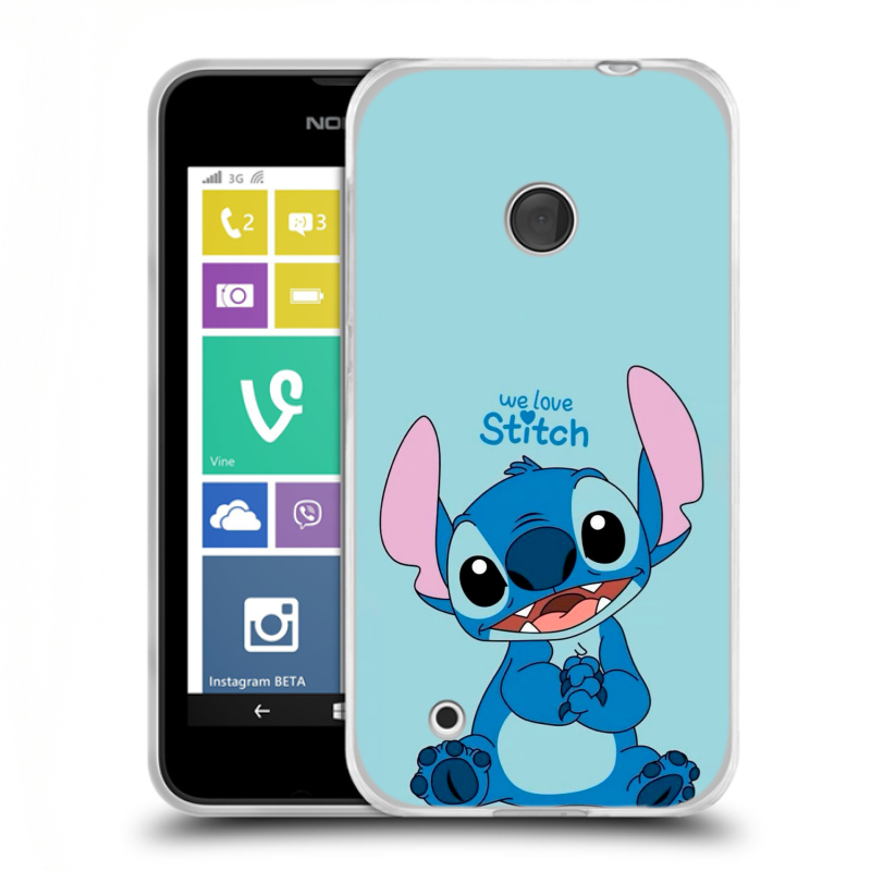 Пластиковый чехол на Nokia Lumia 530 с принтом Лило и Стич Пластиковый чехол на Nokia Lumia 530 с принтом Лило и Стич