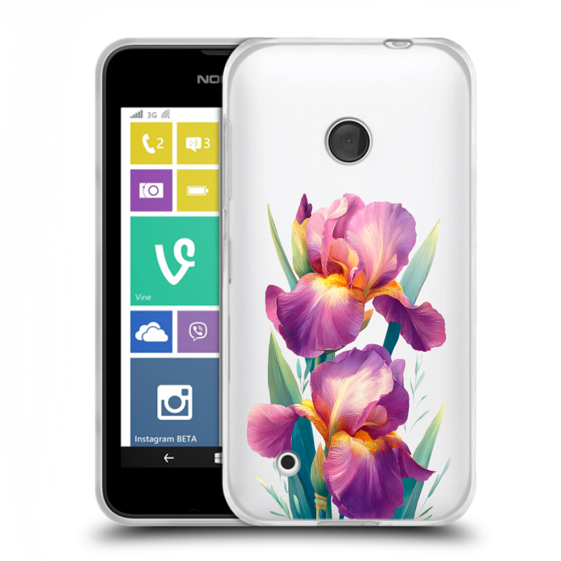 Пластиковый чехол на Nokia Lumia 530 с принтом Цветы орхидеи Пластиковый чехол на Nokia Lumia 530 с принтом Цветы орхидеи