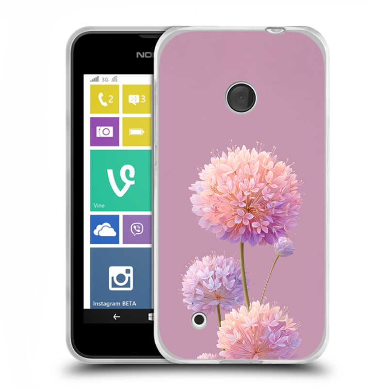 Пластиковый чехол на Nokia Lumia 530 с принтом Цветы Пластиковый чехол на Nokia Lumia 530 с принтом Цветы