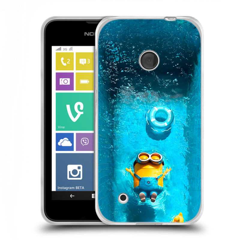 Пластиковый чехол на Nokia Lumia 530 с принтом Миньоны Пластиковый чехол на Nokia Lumia 530 с принтом Миньоны