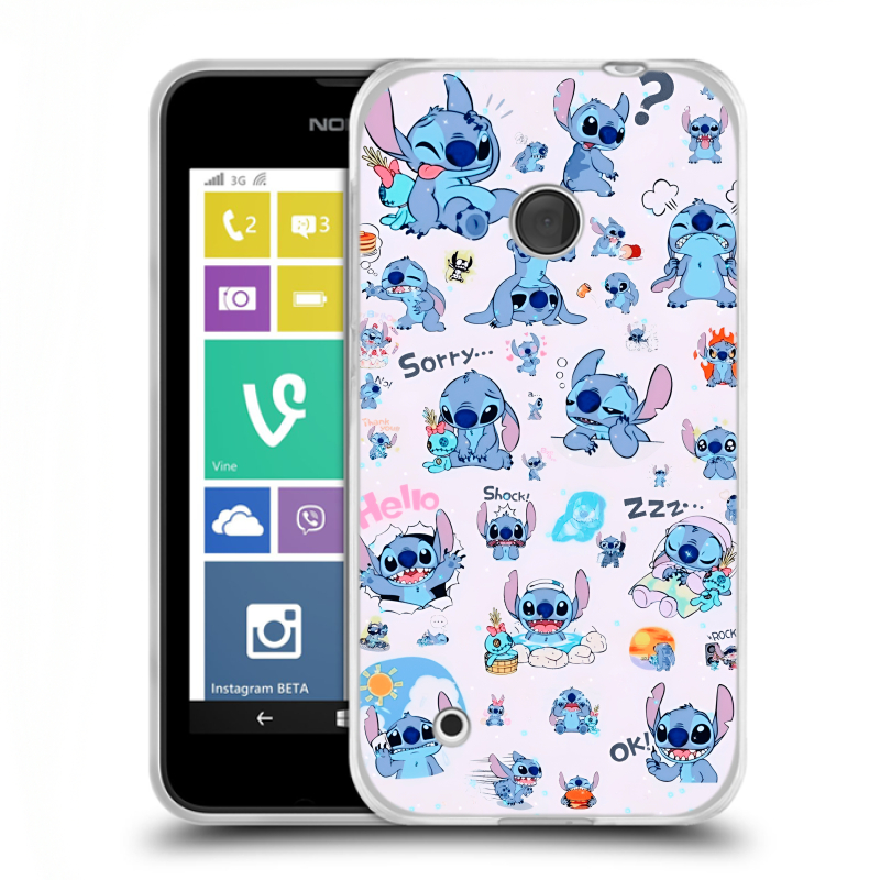 Пластиковый чехол на Nokia Lumia 530 с принтом Лило и Стич Пластиковый чехол на Nokia Lumia 530 с принтом Лило и Стич