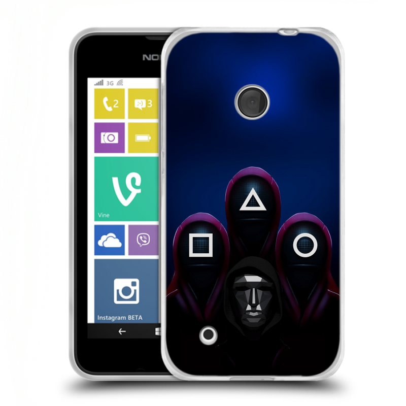 Пластиковый чехол на Nokia Lumia 530 с принтом Игра Кальмара Пластиковый чехол на Nokia Lumia 530 с принтом Игра Кальмара
