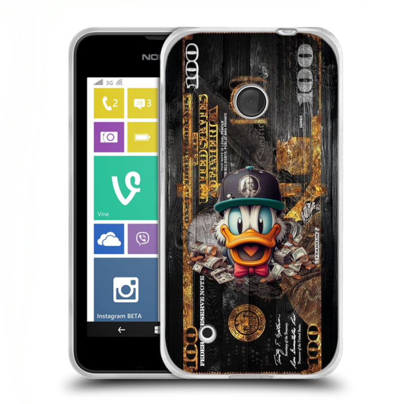 Пластиковый чехол на Nokia Lumia 530 с принтом Дональд Дак Доллар Пластиковый чехол на Nokia Lumia 530 с принтом Дональд Дак Доллар