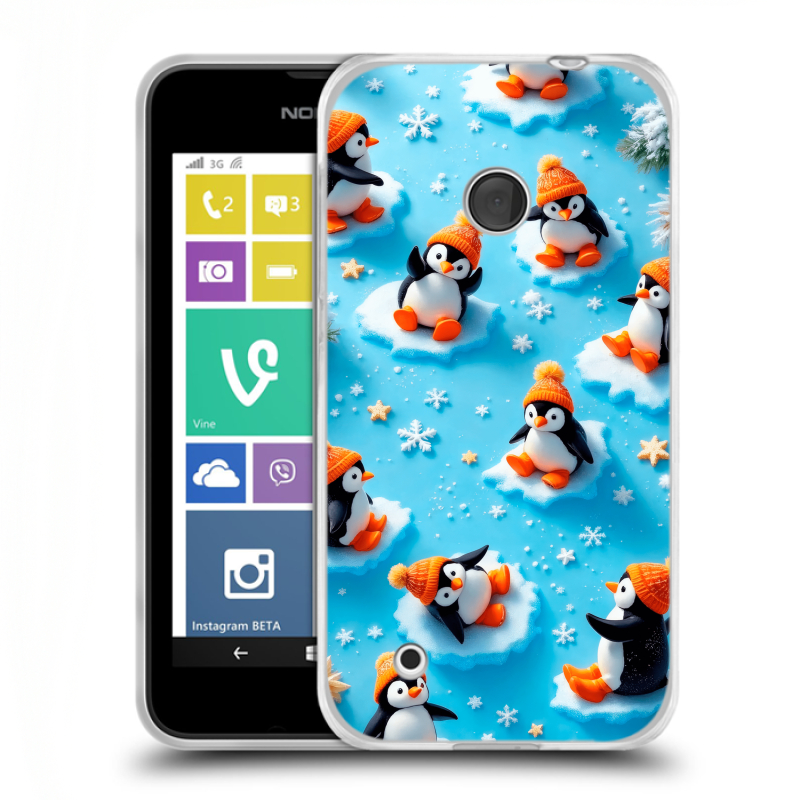 Пластиковый чехол на Nokia Lumia 530 с принтом Новый год Пластиковый чехол на Nokia Lumia 530 с принтом Новый год