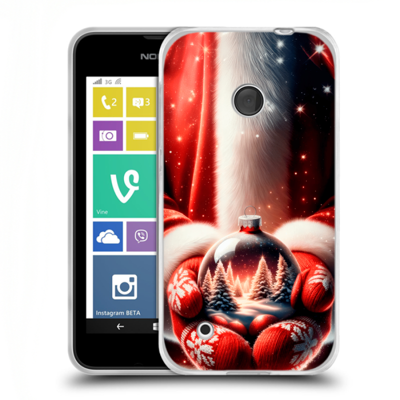 Пластиковый чехол на Nokia Lumia 530 с принтом Новый год Пластиковый чехол на Nokia Lumia 530 с принтом Новый год