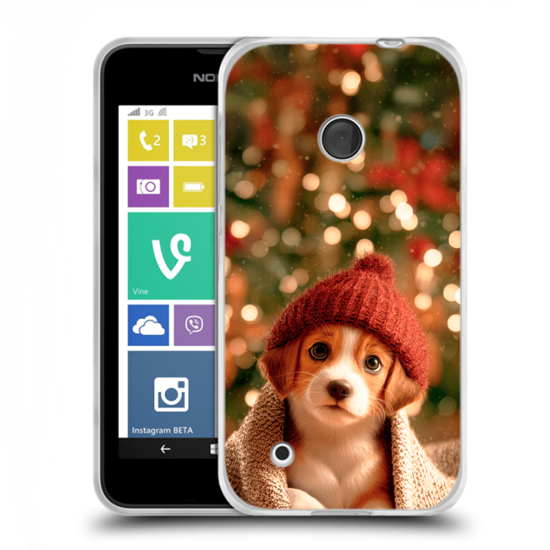 Пластиковый чехол на Nokia Lumia 530 с принтом Новый год Пластиковый чехол на Nokia Lumia 530 с принтом Новый год