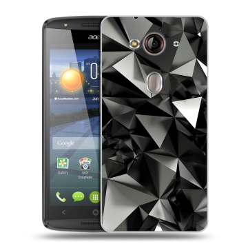 Пластиковый чехол на Acer Liquid E3 с принтом Черные кристаллы Пластиковый чехол на Acer Liquid E3 с принтом Черные кристаллы