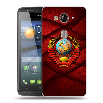 Пластиковый чехол на Acer Liquid E3 с принтом Герб СССР Пластиковый чехол на Acer Liquid E3 с принтом Герб СССР