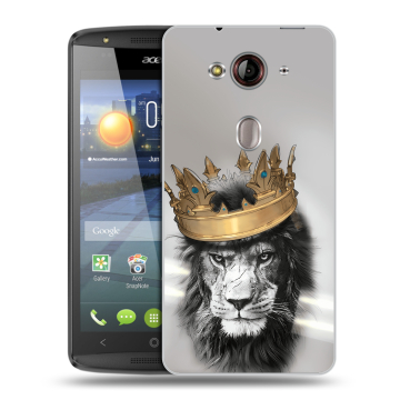 Пластиковый чехол на Acer Liquid E3 с принтом Лев с короной Пластиковый чехол на Acer Liquid E3 с принтом Лев с короной