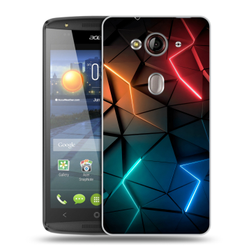 Пластиковый чехол на Acer Liquid E3 с принтом Абстракция неон Пластиковый чехол на Acer Liquid E3 с принтом Абстракция неон