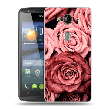 Пластиковый чехол на Acer Liquid E3 с принтом Цветы розы Пластиковый чехол на Acer Liquid E3 с принтом Цветы розы