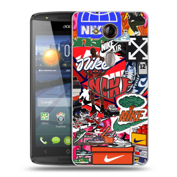 Пластиковый чехол на Acer Liquid E3 с принтом Найк Nike яркий Пластиковый чехол на Acer Liquid E3 с принтом Найк Nike яркий