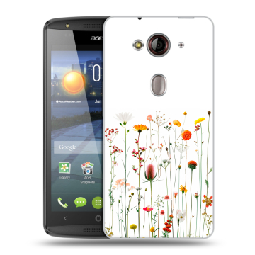 Пластиковый чехол на Acer Liquid E3 с принтом цветы Пластиковый чехол на Acer Liquid E3 с принтом цветы