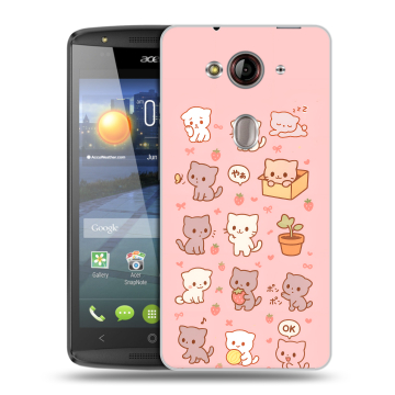 Пластиковый чехол на Acer Liquid E3 с принтом Hello Kitty Хелоу Кити