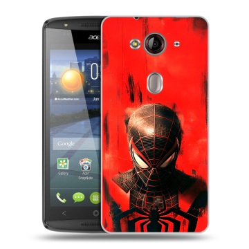 Пластиковый чехол на Acer Liquid E3 с принтом человек паук spiderman