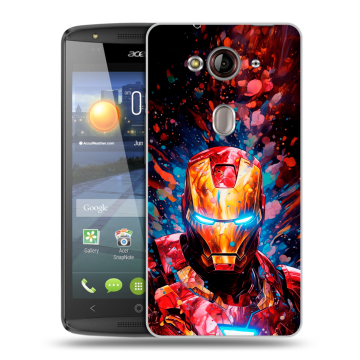 Пластиковый чехол на Acer Liquid E3 с принтом Железный человек Ironman Пластиковый чехол на Acer Liquid E3 с принтом Железный человек Ironman