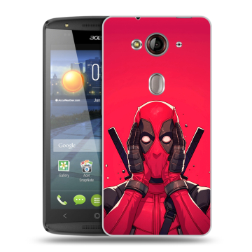 Пластиковый чехол на Acer Liquid E3 с принтом Дедпул Deadpool