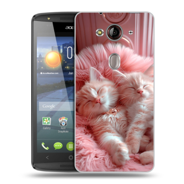 Пластиковый чехол на Acer Liquid E3 с принтом котята котики Пластиковый чехол на Acer Liquid E3 с принтом котята котики