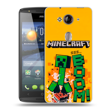 Пластиковый чехол на Acer Liquid E3 с принтом Майнкрафт Minecraft Пластиковый чехол на Acer Liquid E3 с принтом Майнкрафт Minecraft