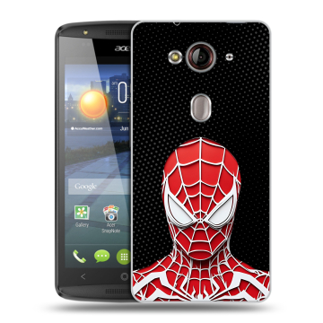 Пластиковый чехол на Acer Liquid E3 с принтом человек паук spiderman