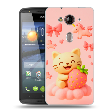 Пластиковый чехол на Acer Liquid E3 с принтом для девочек Пластиковый чехол на Acer Liquid E3 с принтом для девочек