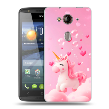 Пластиковый чехол на Acer Liquid E3 с принтом Единорог Пластиковый чехол на Acer Liquid E3 с принтом Единорог