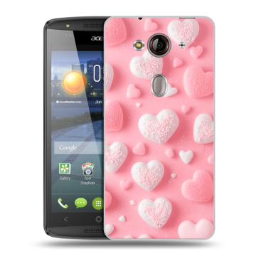 Пластиковый чехол на Acer Liquid E3 с принтом Сердечки Пластиковый чехол на Acer Liquid E3 с принтом Сердечки