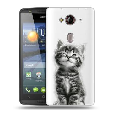 Пластиковый чехол на Acer Liquid E3 с принтом Котенок Пластиковый чехол на Acer Liquid E3 с принтом Котенок