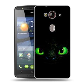Пластиковый чехол на Acer Liquid E3 с принтом Как приручить дракона