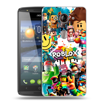 Пластиковый чехол на Acer Liquid E3 с принтом Roblox Роблокс Пластиковый чехол на Acer Liquid E3 с принтом Roblox Роблокс