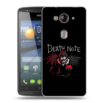 Пластиковый чехол на Acer Liquid E3 с принтом Death note Тетрадь смерти