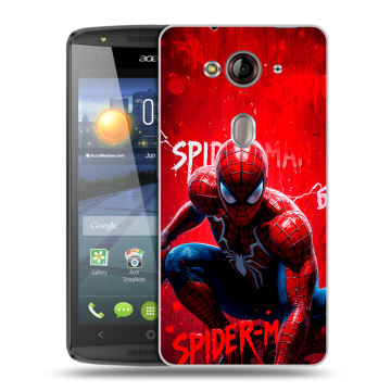 Пластиковый чехол на Acer Liquid E3 с принтом Spiderman Человек паук Пластиковый чехол на Acer Liquid E3 с принтом Spiderman Человек паук