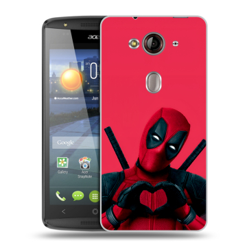 Пластиковый чехол на Acer Liquid E3 с принтом Дедпул Deadpool