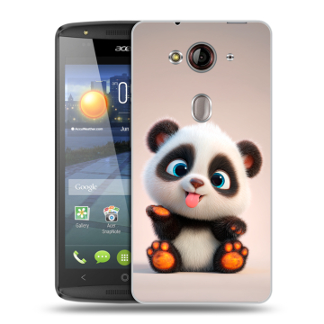 Пластиковый чехол на Acer Liquid E3 с принтом милая панда Пластиковый чехол на Acer Liquid E3 с принтом милая панда