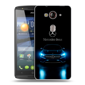 Пластиковый чехол на Acer Liquid E3 с принтом Mercedes Мерседес Пластиковый чехол на Acer Liquid E3 с принтом Mercedes Мерседес