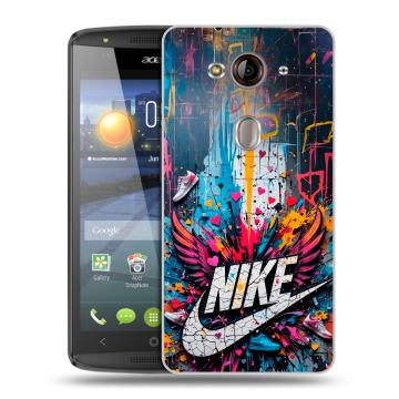 Пластиковый чехол на Acer Liquid E3 с принтом Nike Найк