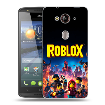 Пластиковый чехол на Acer Liquid E3 с принтом Roblox Роблокс Пластиковый чехол на Acer Liquid E3 с принтом Roblox Роблокс