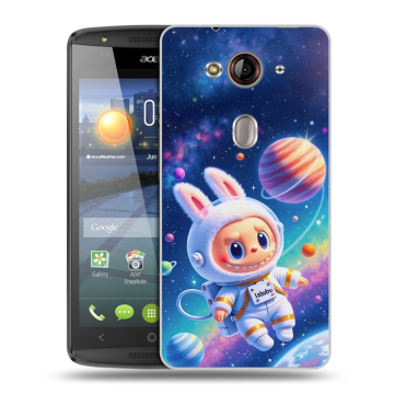 Пластиковый чехол на Acer Liquid E3 с принтом Labubu Лабубу Пластиковый чехол на Acer Liquid E3 с принтом Labubu Лабубу