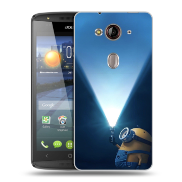 Пластиковый чехол на Acer Liquid E3 с принтом Миньоны