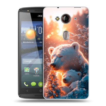 Пластиковый чехол на Acer Liquid E3 с принтом Новый год Пластиковый чехол на Acer Liquid E3 с принтом Новый год