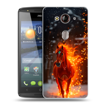 Пластиковый чехол на Acer Liquid E3 с принтом Новый год Пластиковый чехол на Acer Liquid E3 с принтом Новый год