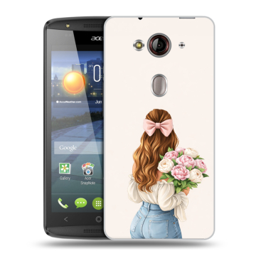 Пластиковый чехол на Acer Liquid E3 с принтом женский Пластиковый чехол на Acer Liquid E3 с принтом женский