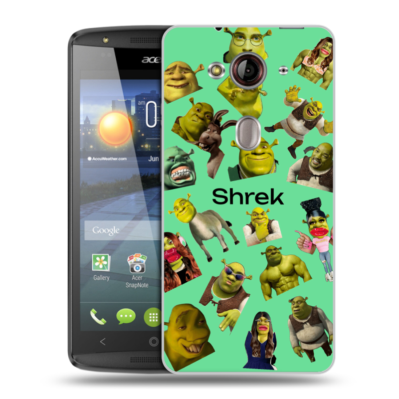 Пластиковый чехол на Acer Liquid E3 с принтом Шрек Shrek Пластиковый чехол на Acer Liquid E3 с принтом Шрек Shrek