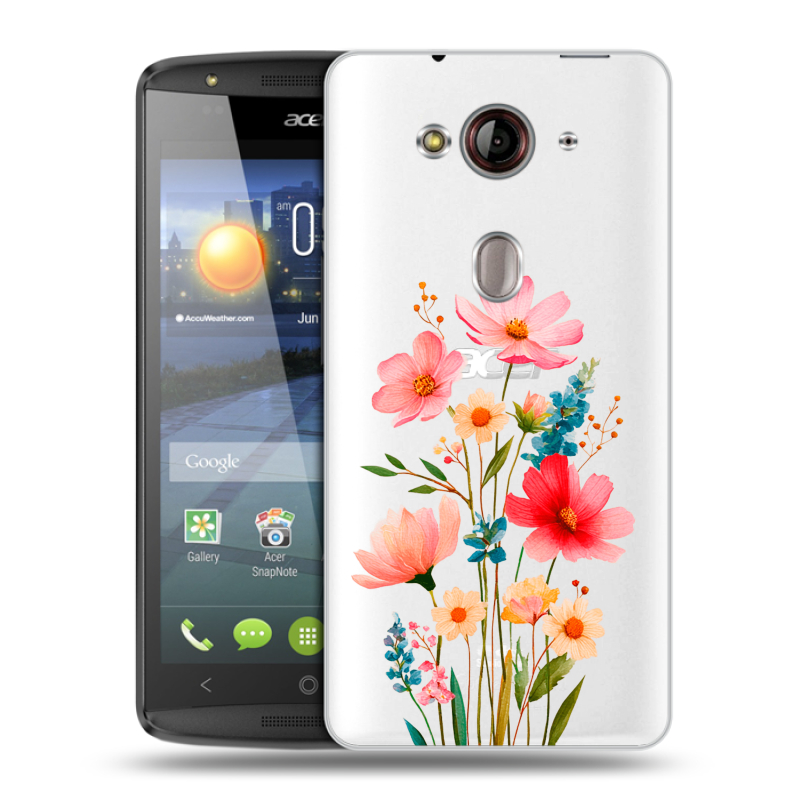Пластиковый чехол на Acer Liquid E3 с принтом Цветы Пластиковый чехол на Acer Liquid E3 с принтом Цветы
