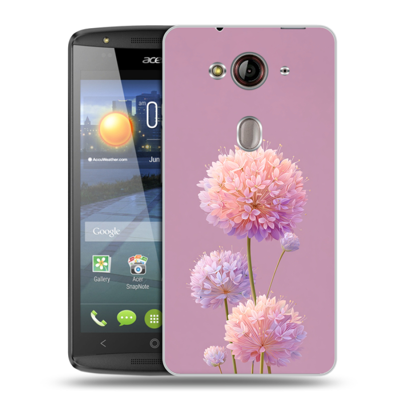 Пластиковый чехол на Acer Liquid E3 с принтом Цветы Пластиковый чехол на Acer Liquid E3 с принтом Цветы