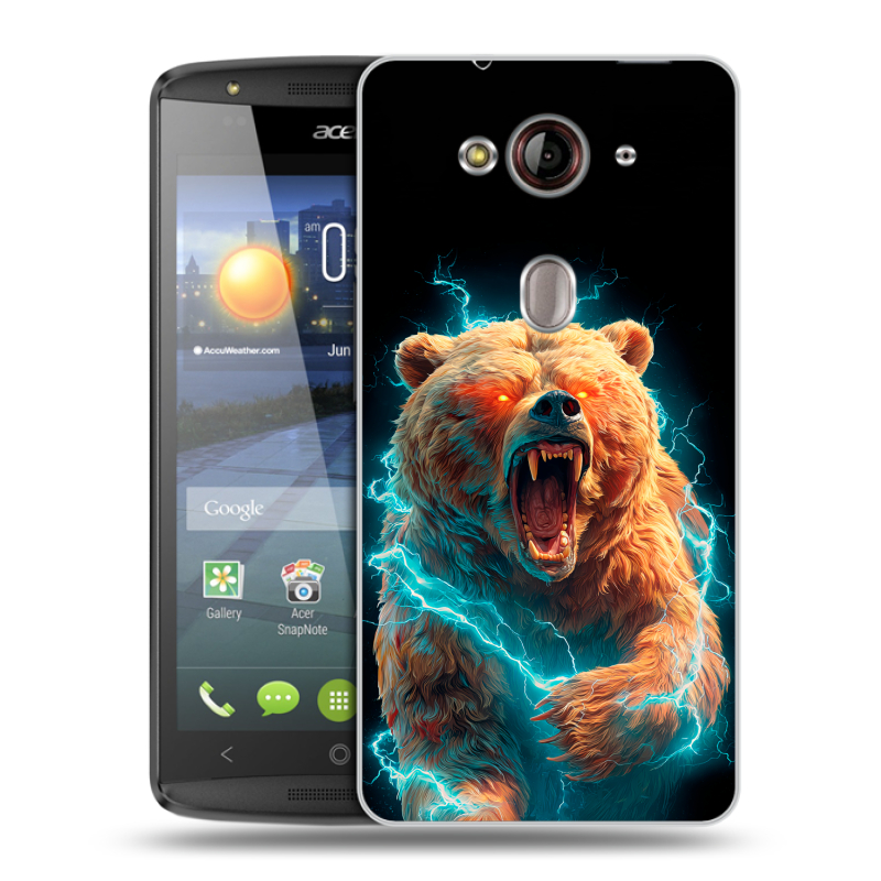 Пластиковый чехол на Acer Liquid E3 с принтом Медведь Пластиковый чехол на Acer Liquid E3 с принтом Медведь